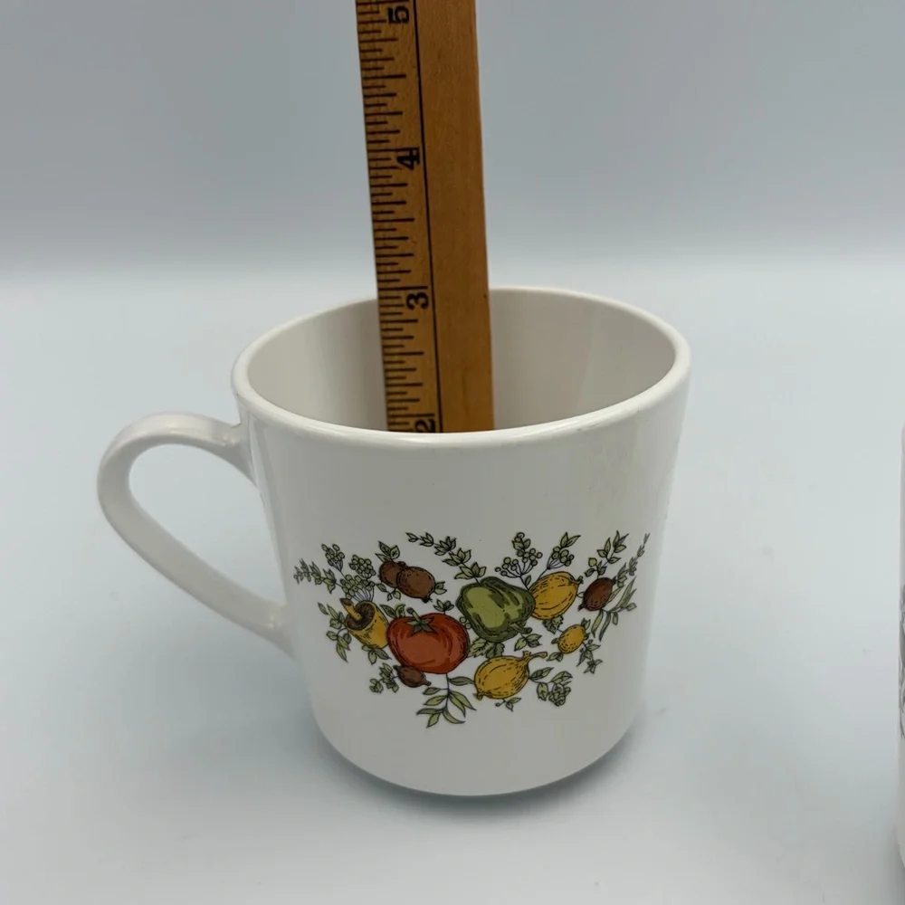 Vintage Corning Spice of Life Coffee Cups Set of 2 Boho Retro Cottagecore Granny - Picture 3 of 9